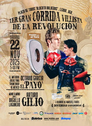 1ER GRAN CORRIDA VILLISTA DE LA REVOLUCIÓN